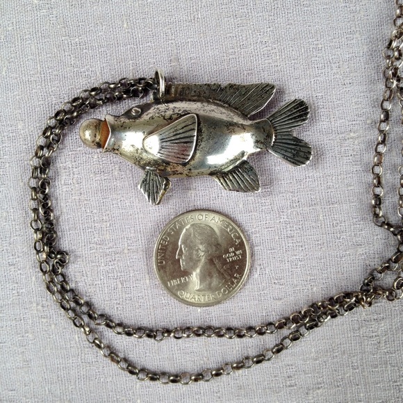 Vintage Jewelry Vintage Silver Fish Pendant Poshmark